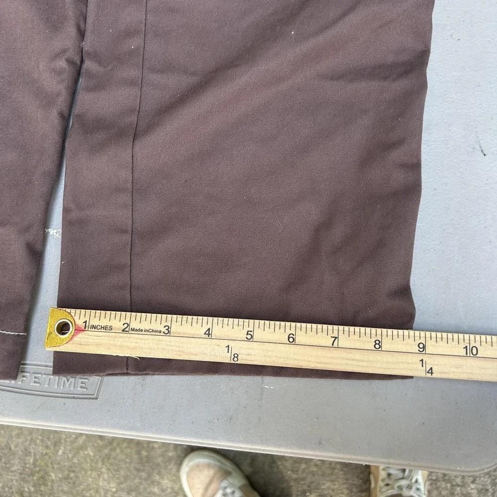 True Religion Cargo Pants Brown Mens 34 Contrast Stitch Wide Leg Y2K Streetwear